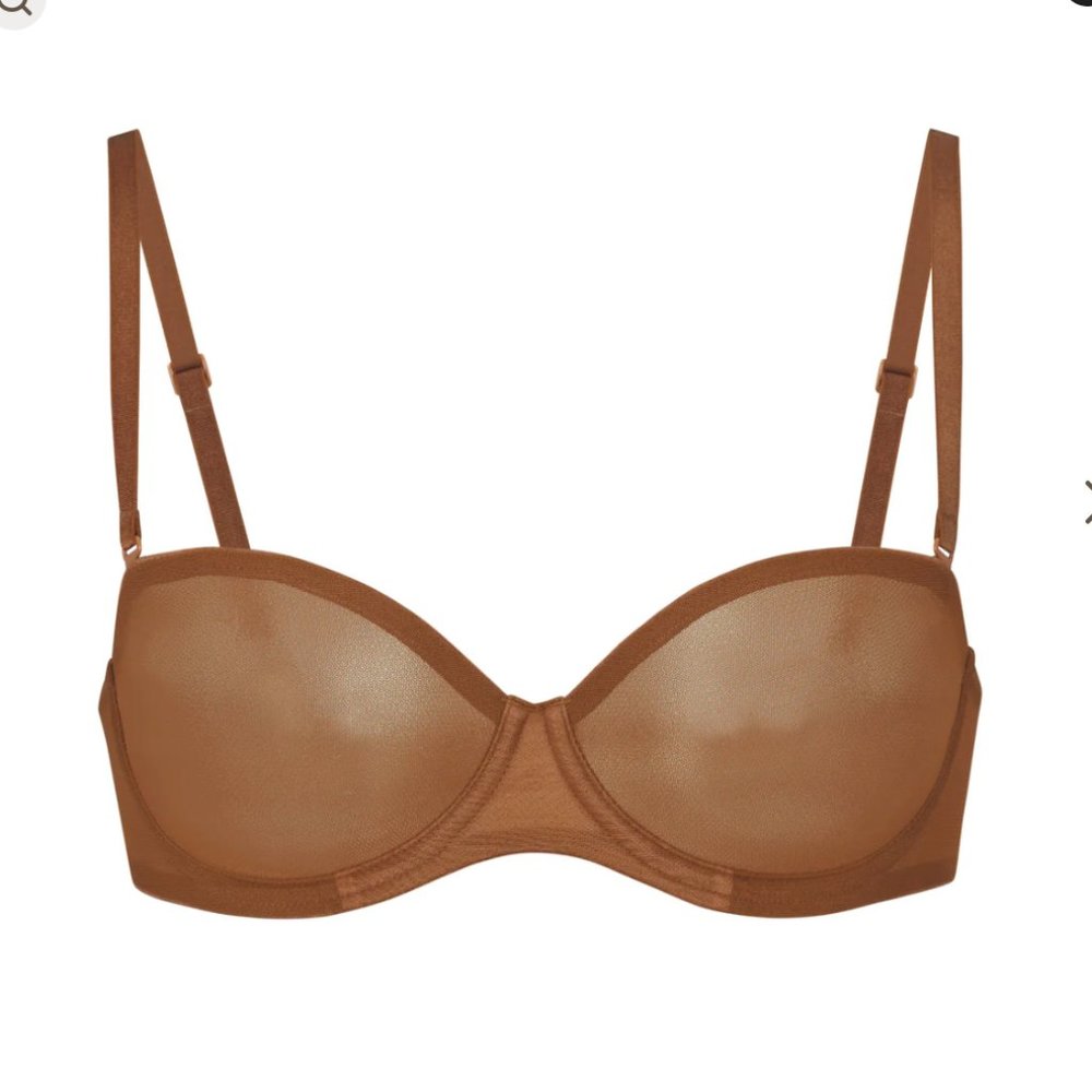 SKIMS Ultra Fine Mesh Strapless Bra 34B NWT